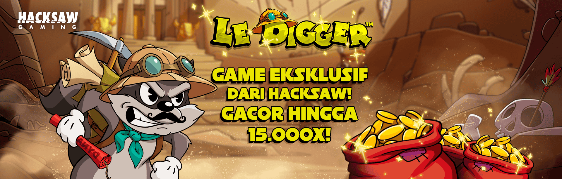 HACKSAW - LE DIGGER GAME PROMO BANNER